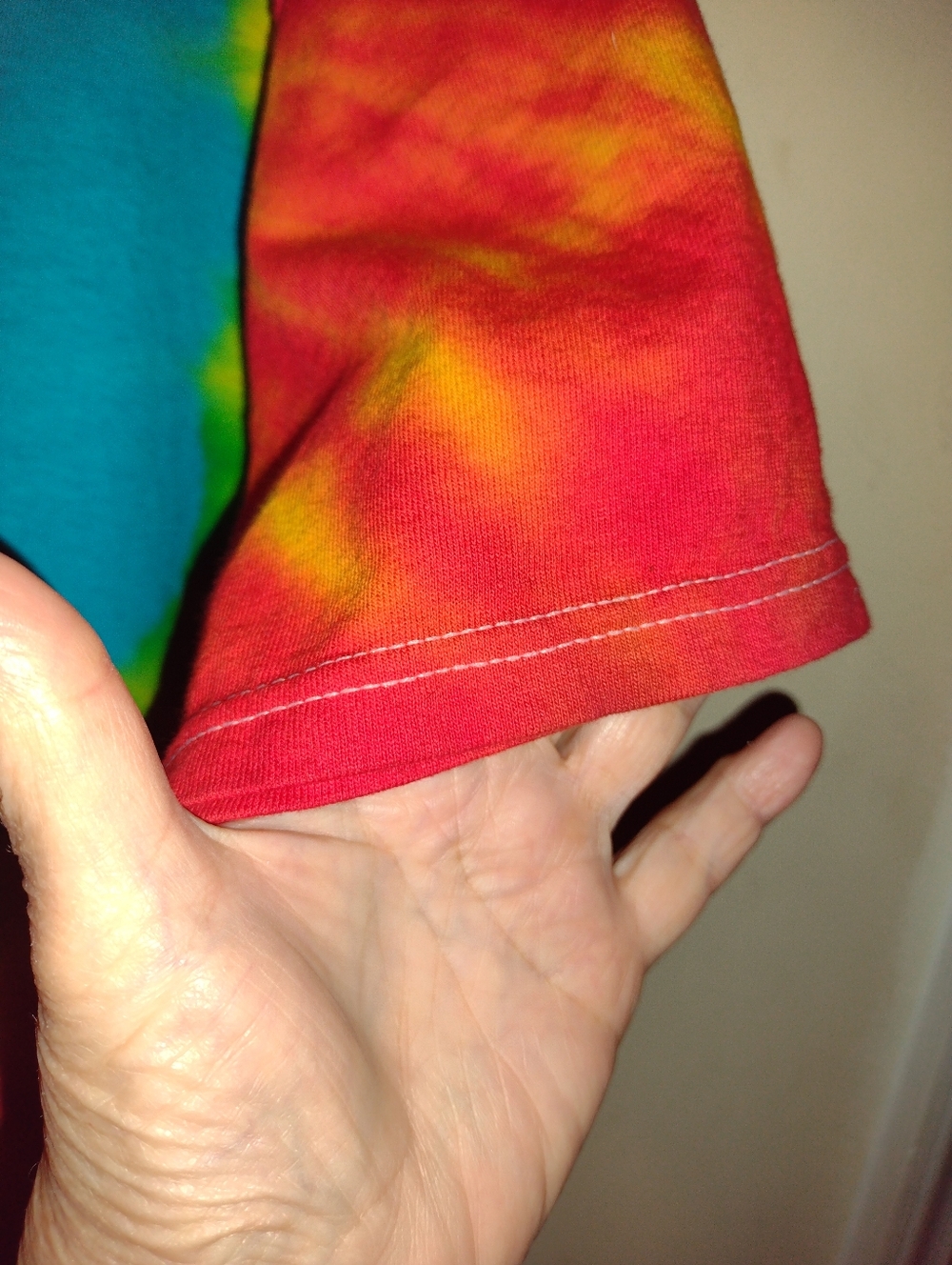 Jerzees Spiral Tie-Dye T-Shirt Mens XL Bright Multicolor Festival Hippie Retro - Picture 4 of 6